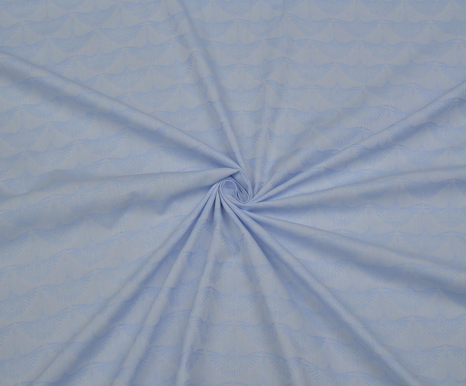 PRINTED COTTON FABRIC - BLUE