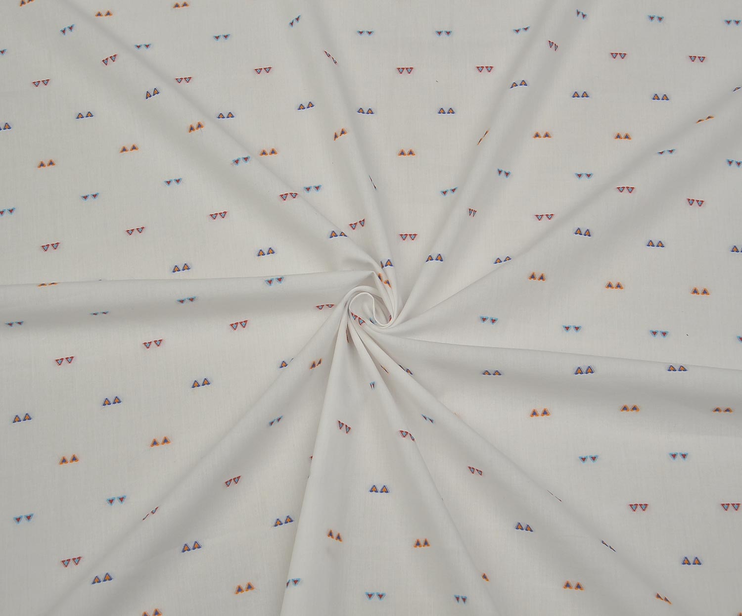 PRINTED COTTON FABRIC - ECRU