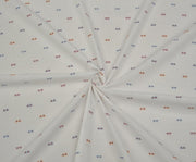 PRINTED COTTON FABRIC - ECRU