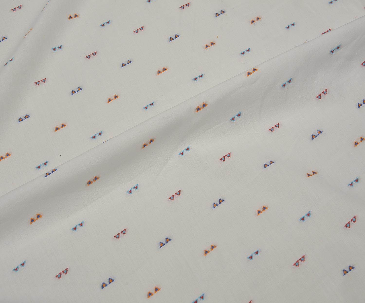 PRINTED COTTON FABRIC - ECRU
