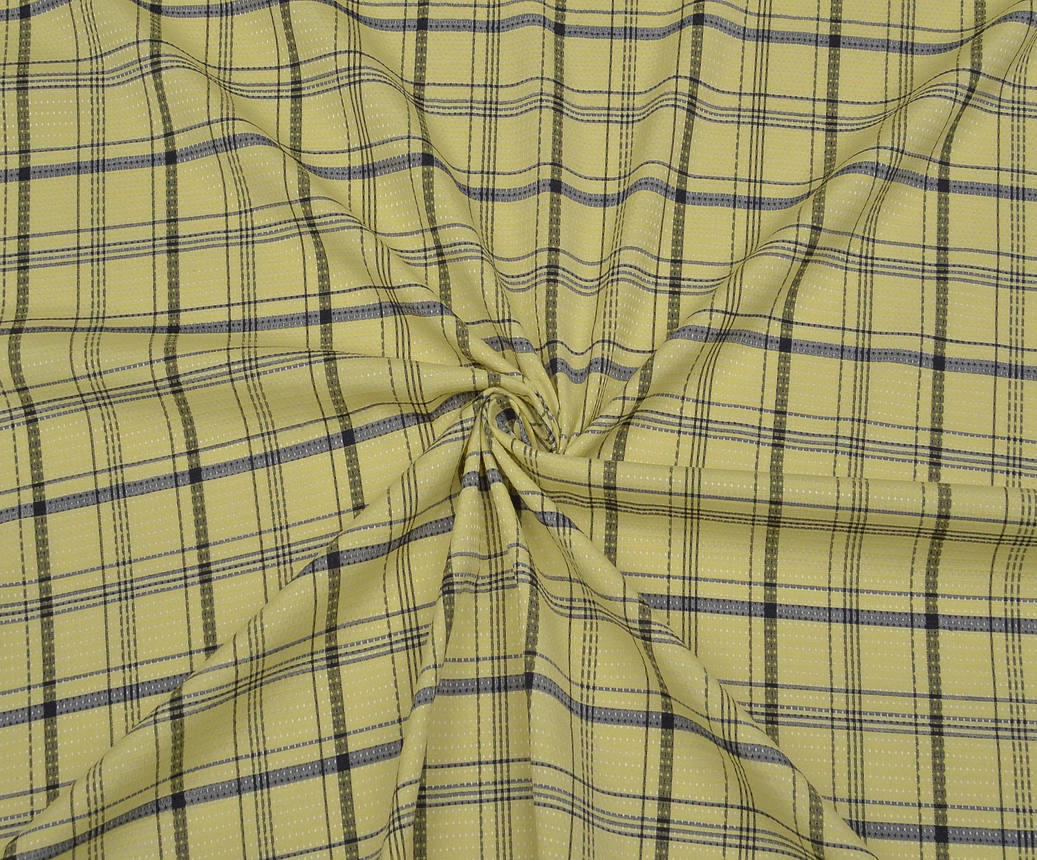 SHIRTING COTTON FABRIC - YELLOW