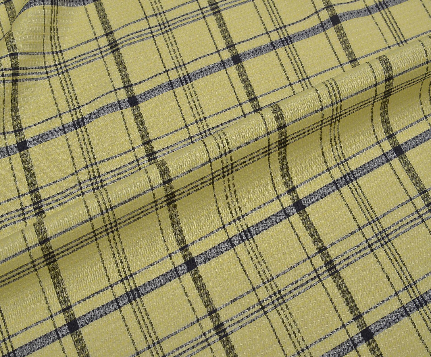 SHIRTING COTTON FABRIC - YELLOW