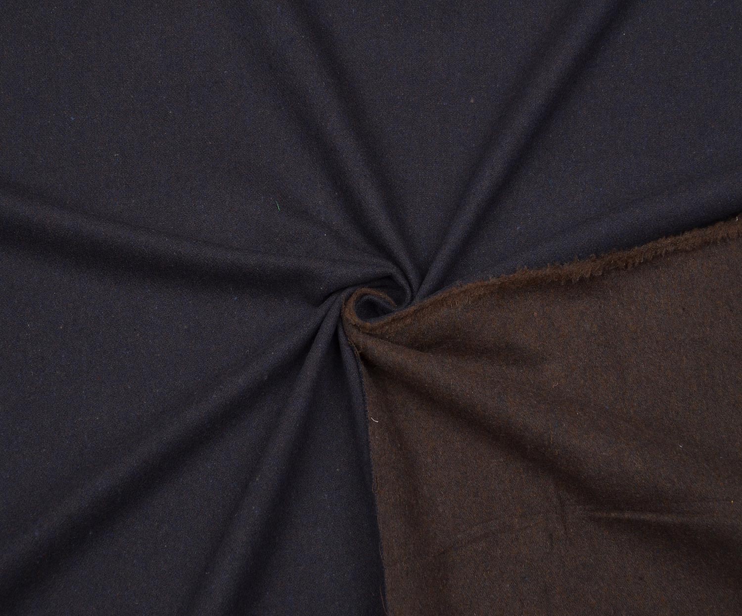 THIN FELT COAT FABRIC - COFFEE