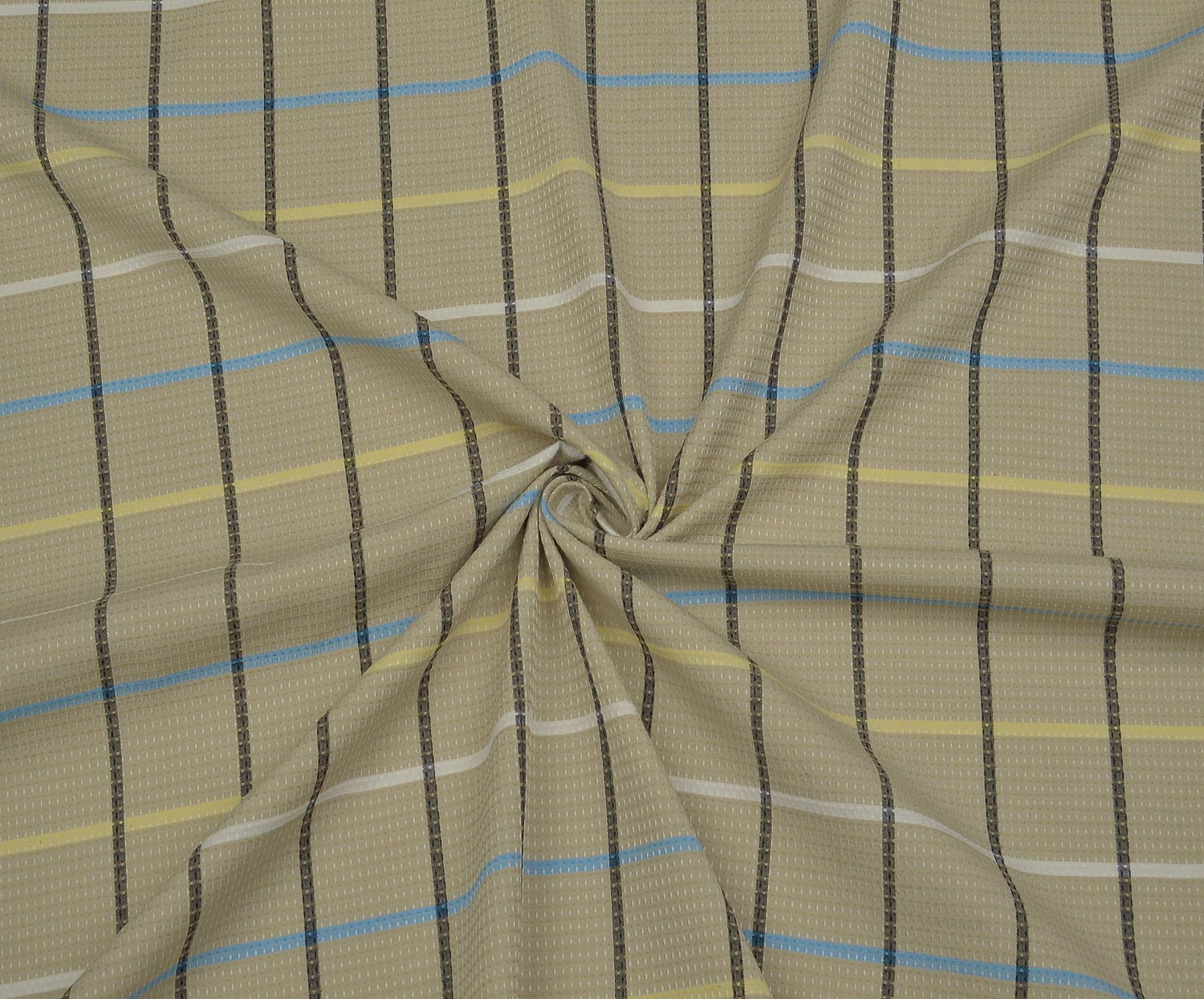 SHIRTING COTTON FABRIC - BEIGE