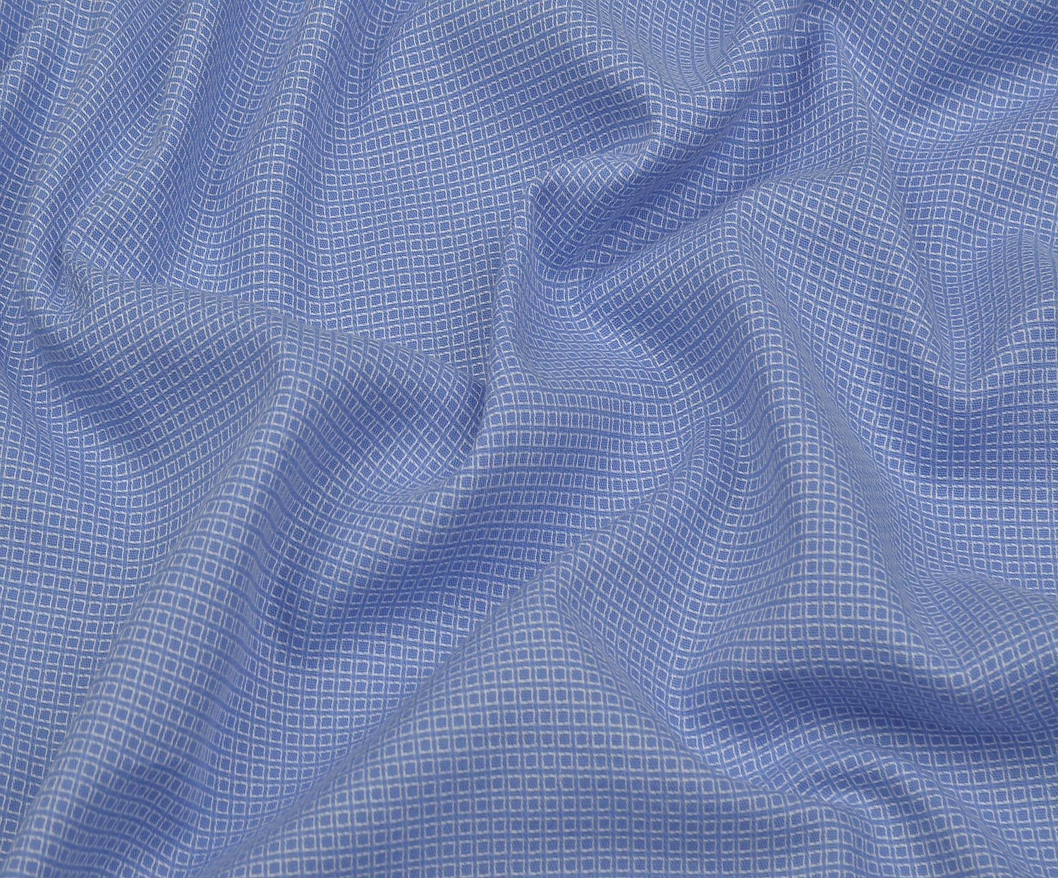 SHIRTING COTTON FABRIC - BLUE