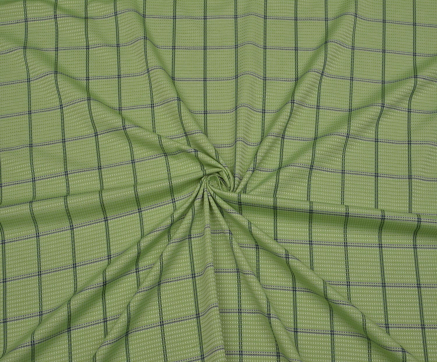 SHIRTING COTTON FABRIC - GREEN