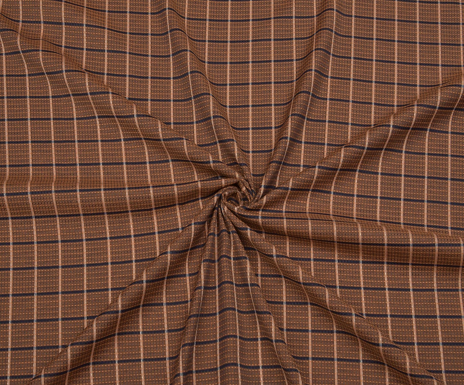 SHIRTING COTTON FABRIC - COFFEE