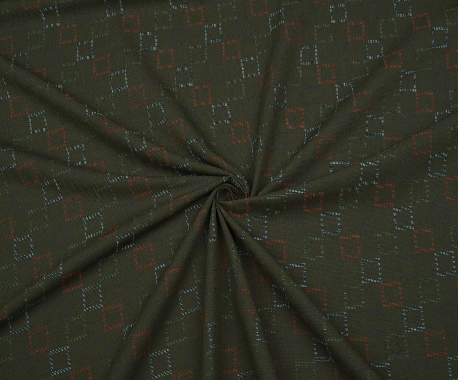 COTTON LINEN FABRIC - GREEN