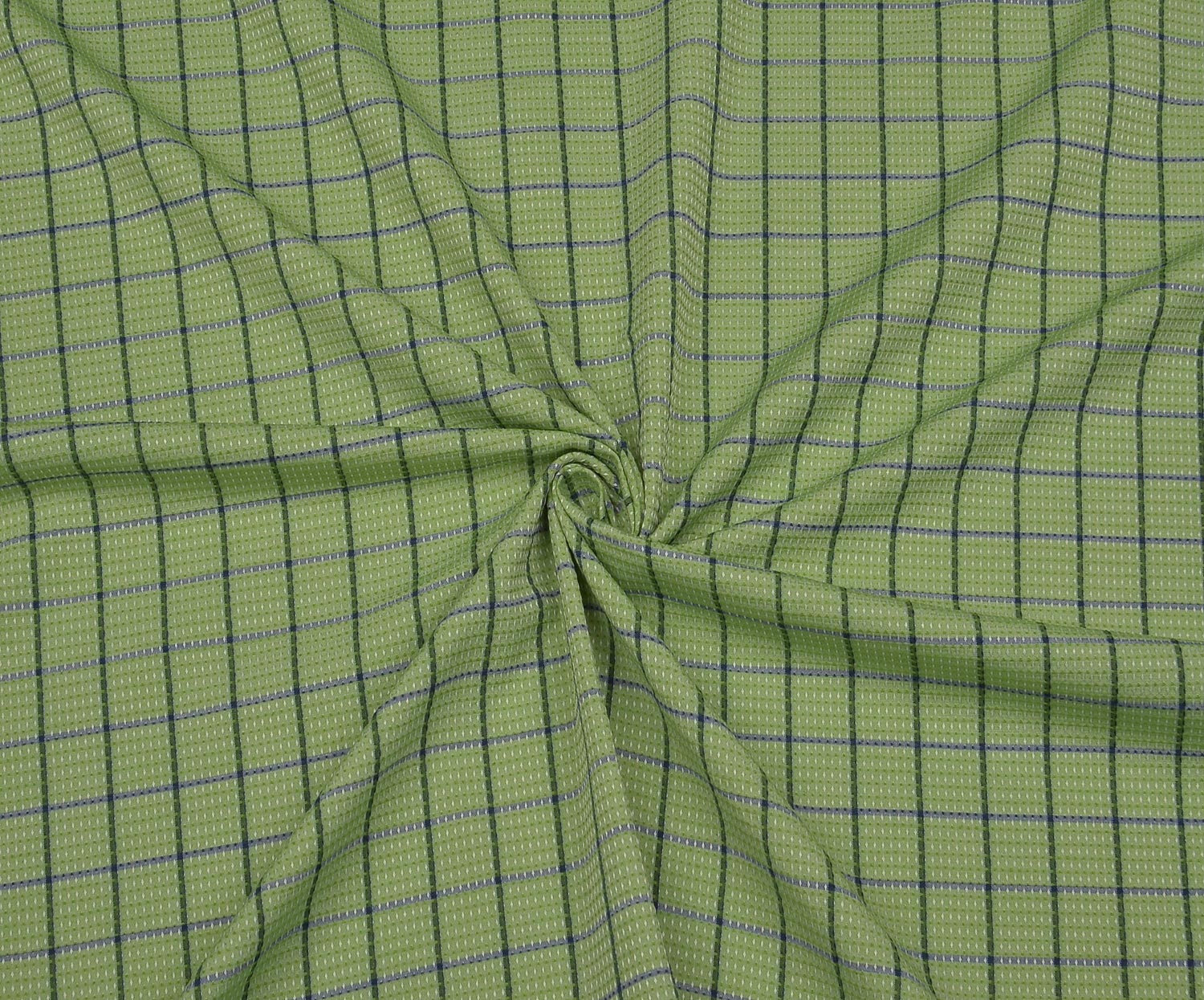 SHIRTING COTTON FABRIC - GREEN