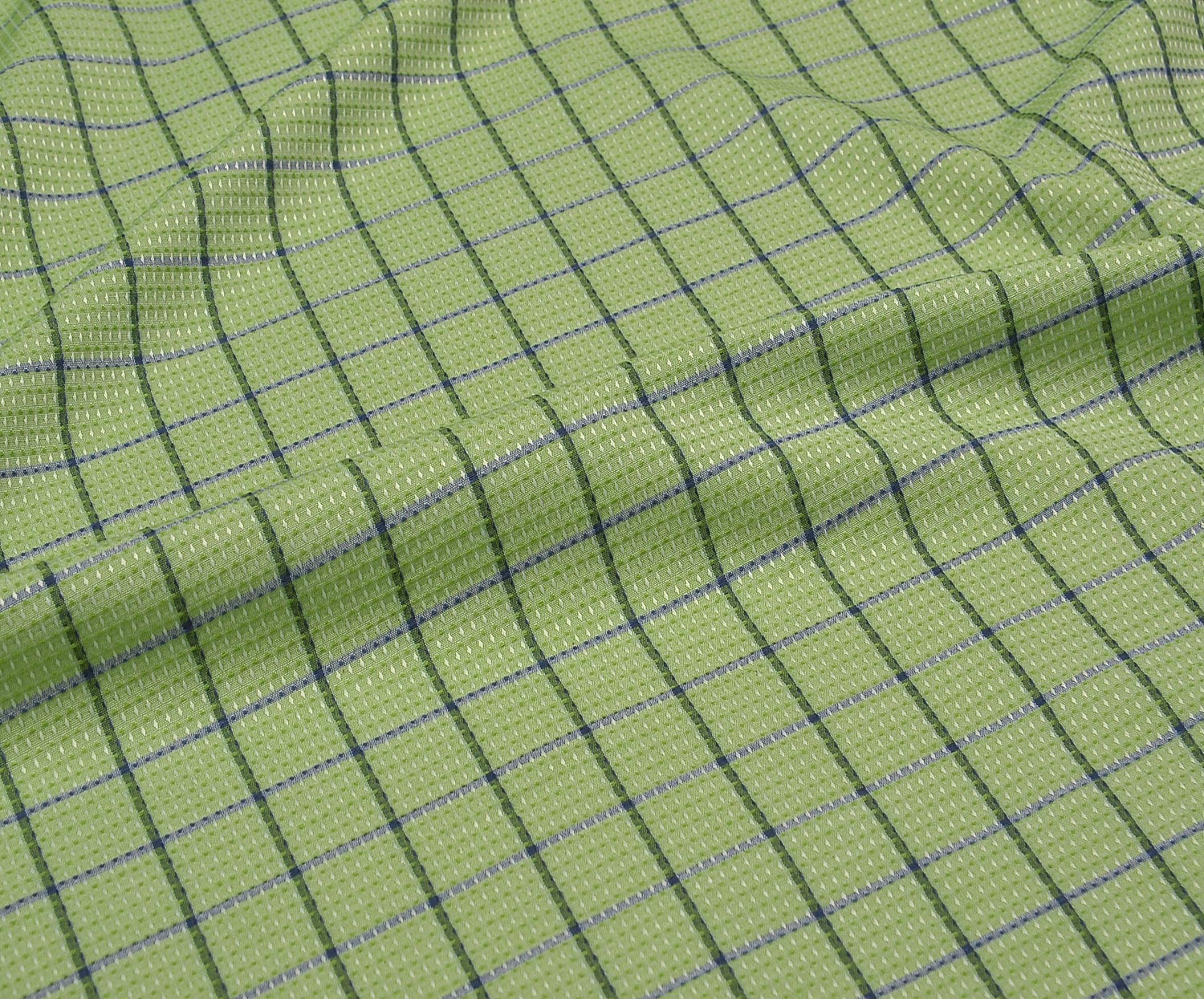 SHIRTING COTTON FABRIC - GREEN