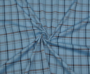 SHIRTING COTTON FABRIC - BLUE