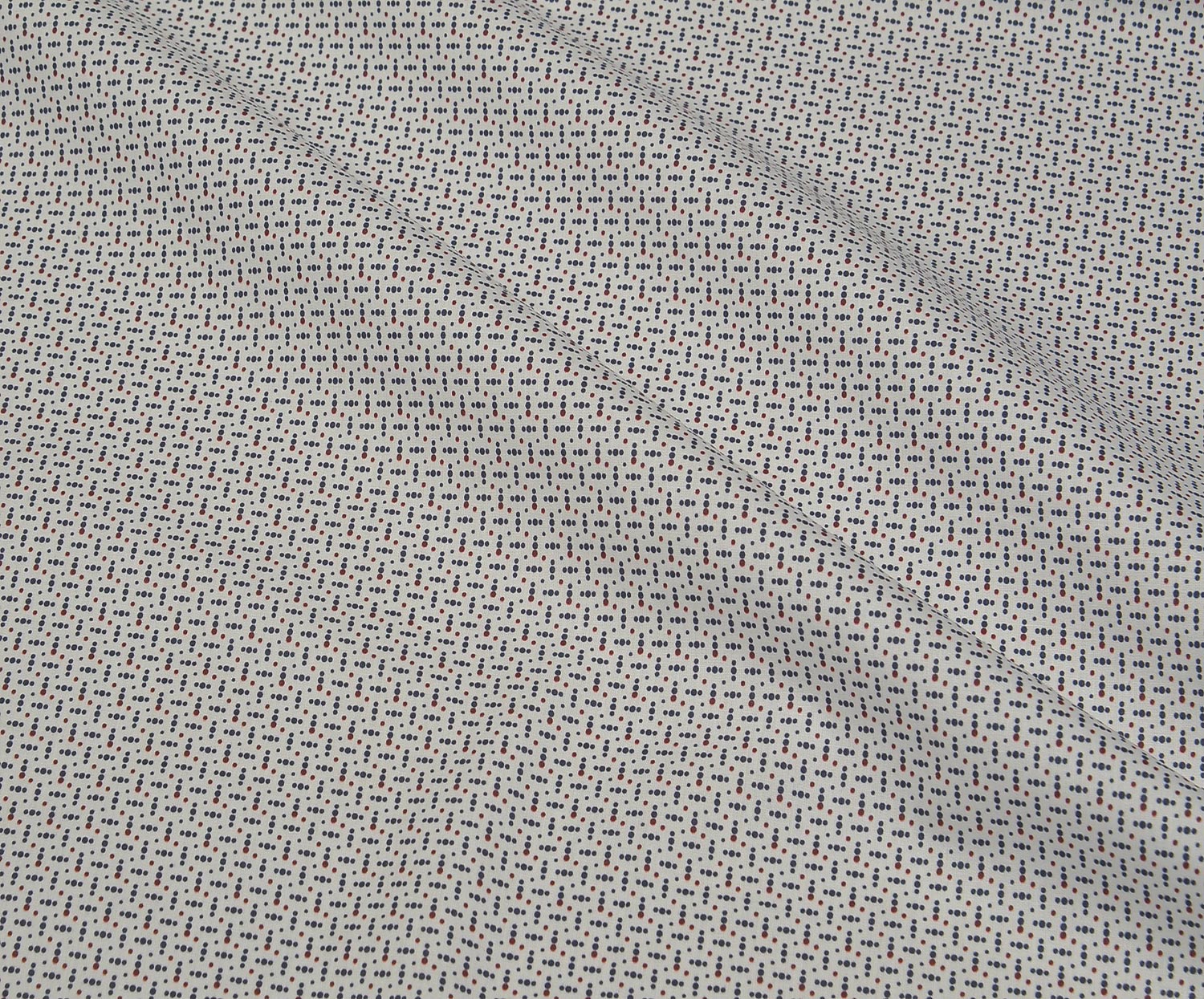 PRINTED COTTON FABRIC - ECRU