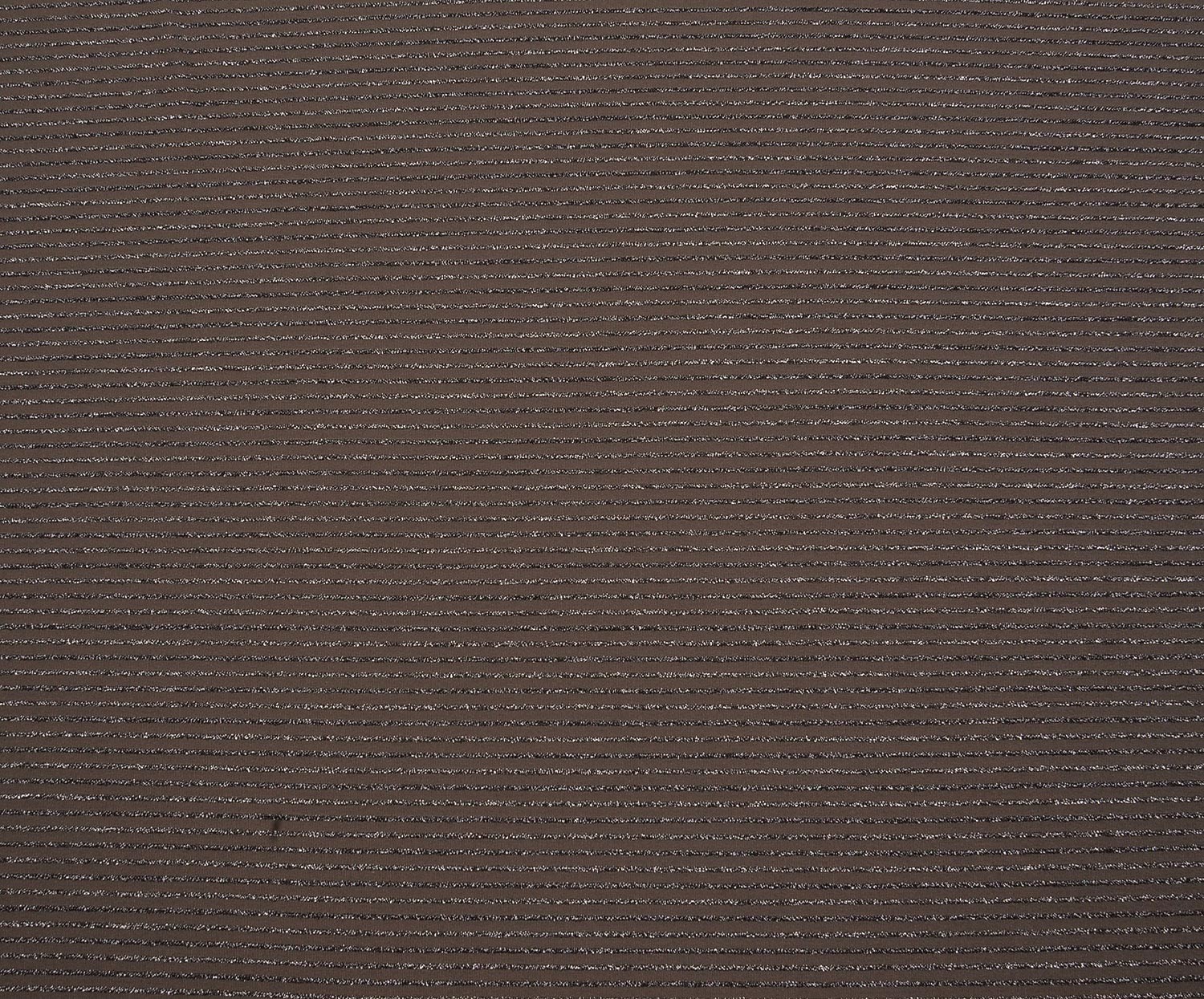 SHIMMER OTTOMAN KNIT FABRIC - COFFEE
