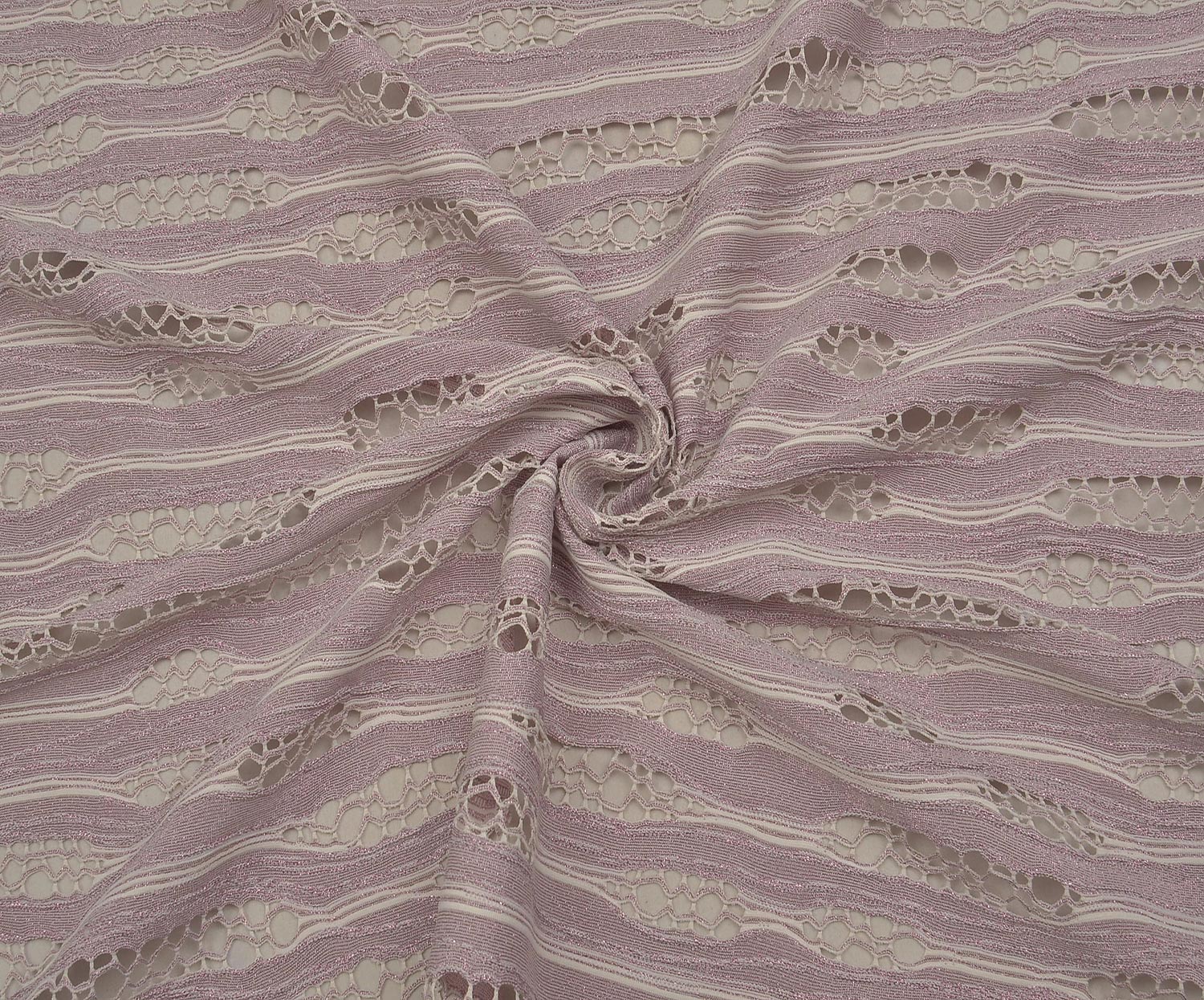 METALLIC KNITTED MESH FABRIC - PINK