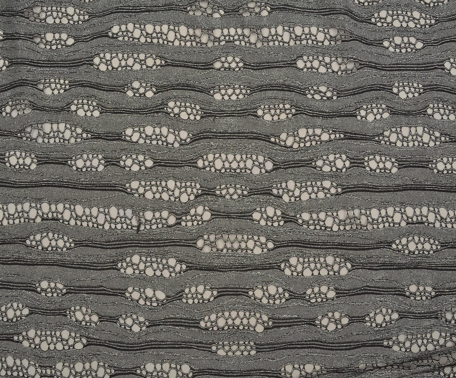 SHIMMER KNITTED MESH FABRIC - GREY