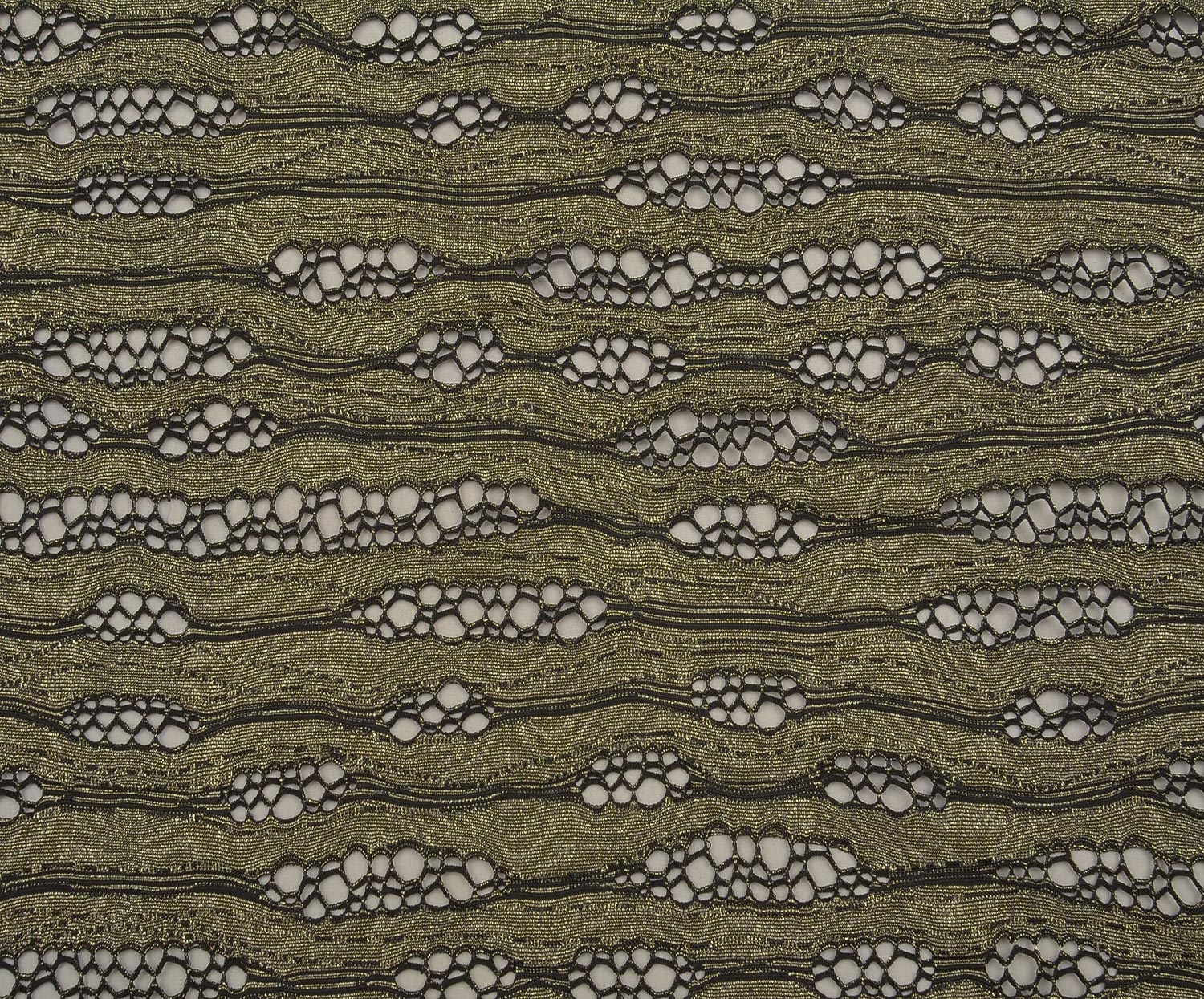 GLITTER KNITTED MESH FABRIC - GOLD