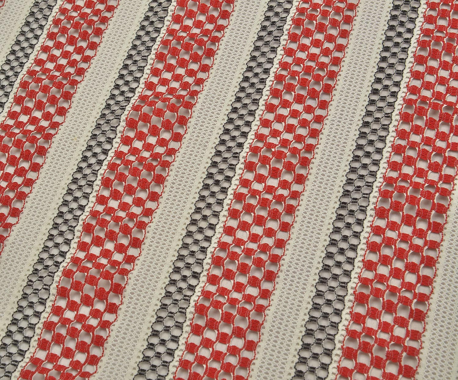 ÇİFT RENK KORDONE DANTEL KUMAŞ - BORDO