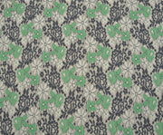 DUAL-COLOR CORDED LACE FABRIC - GREEN