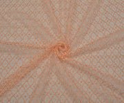 GUIPURE LACE FABRIC - SALMON