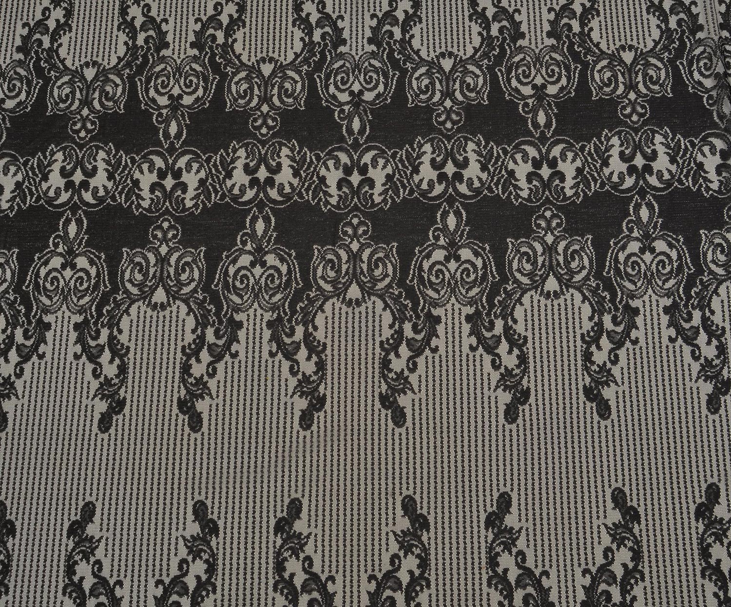 FLOSS LACE FABRIC - BLACK