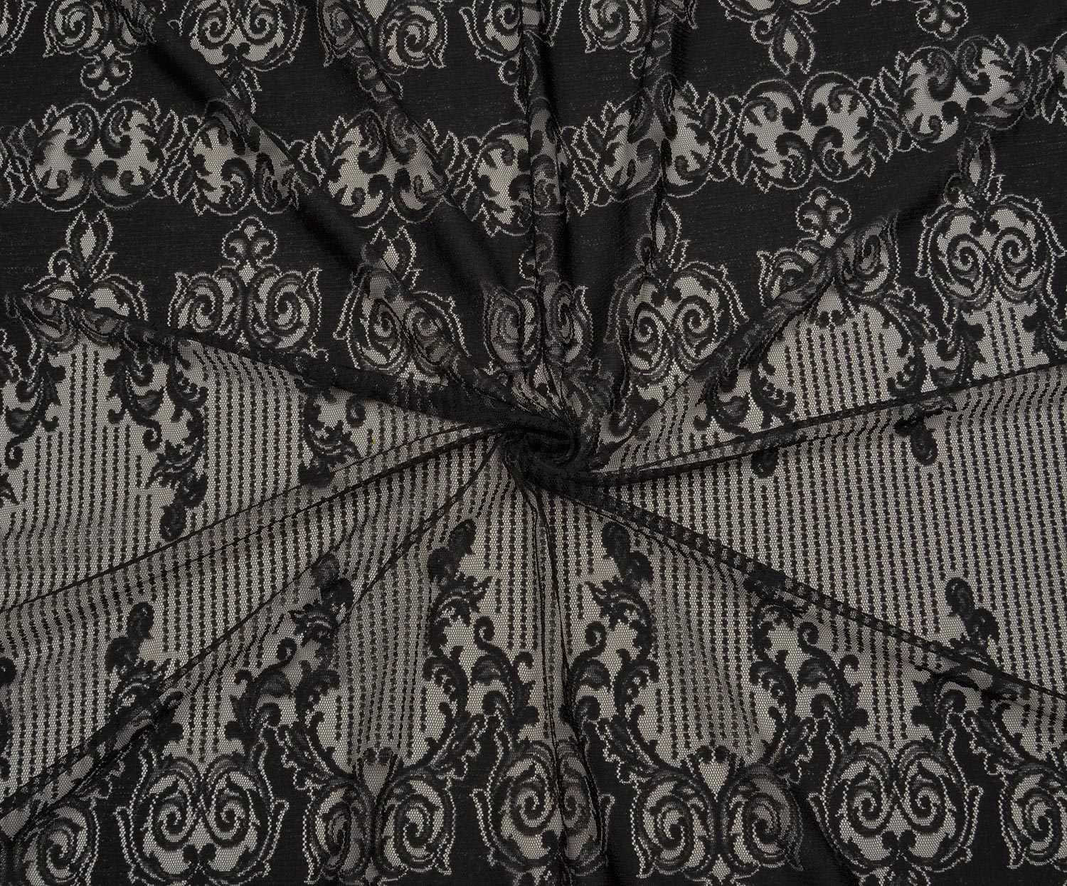 FLOSS LACE FABRIC - BLACK