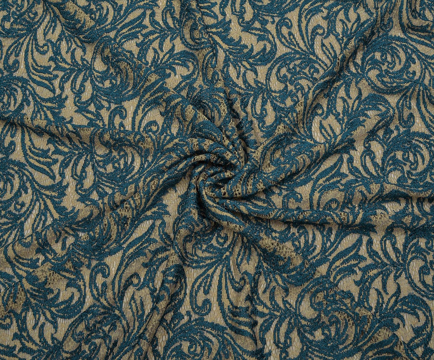 TWO-TONE CLIPTRONIC LACE FABRIC - NAVY