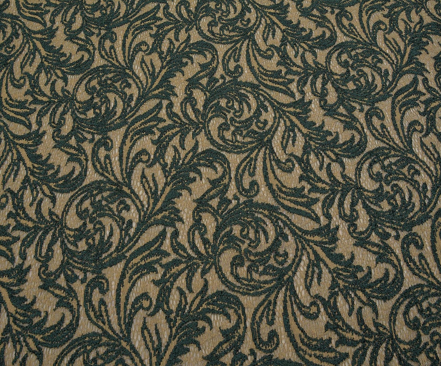 TWO-TONE CLIPTRONIC LACE FABRIC - GREEN