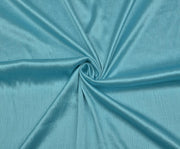 CRINKLE SATIN FABRIC - BLUE