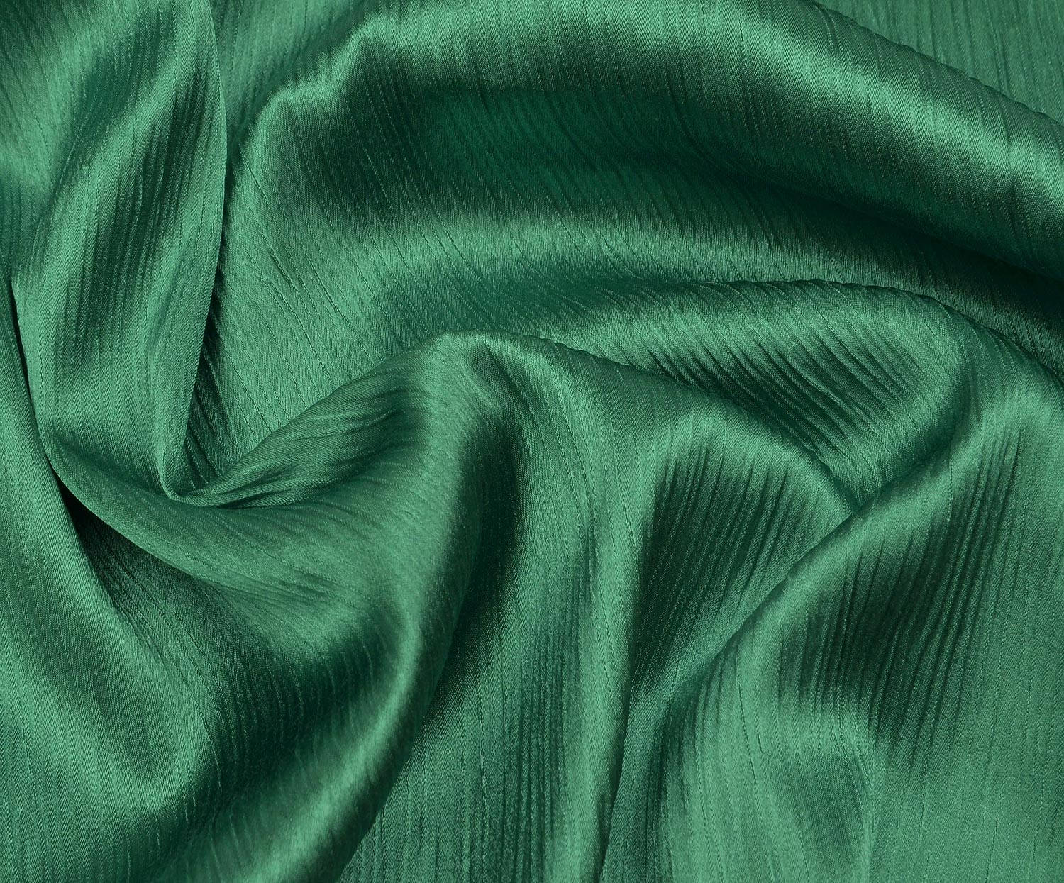 CRASH SATIN FABRIC - GREEN