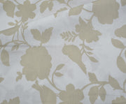 SOFT FLORAL DESENLİ POPLİN KUMAŞ - AÇIK BEJ