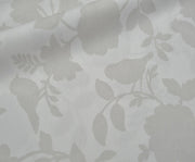 SOFT FLORAL DESENLİ POPLİN KUMAŞ - GRİ
