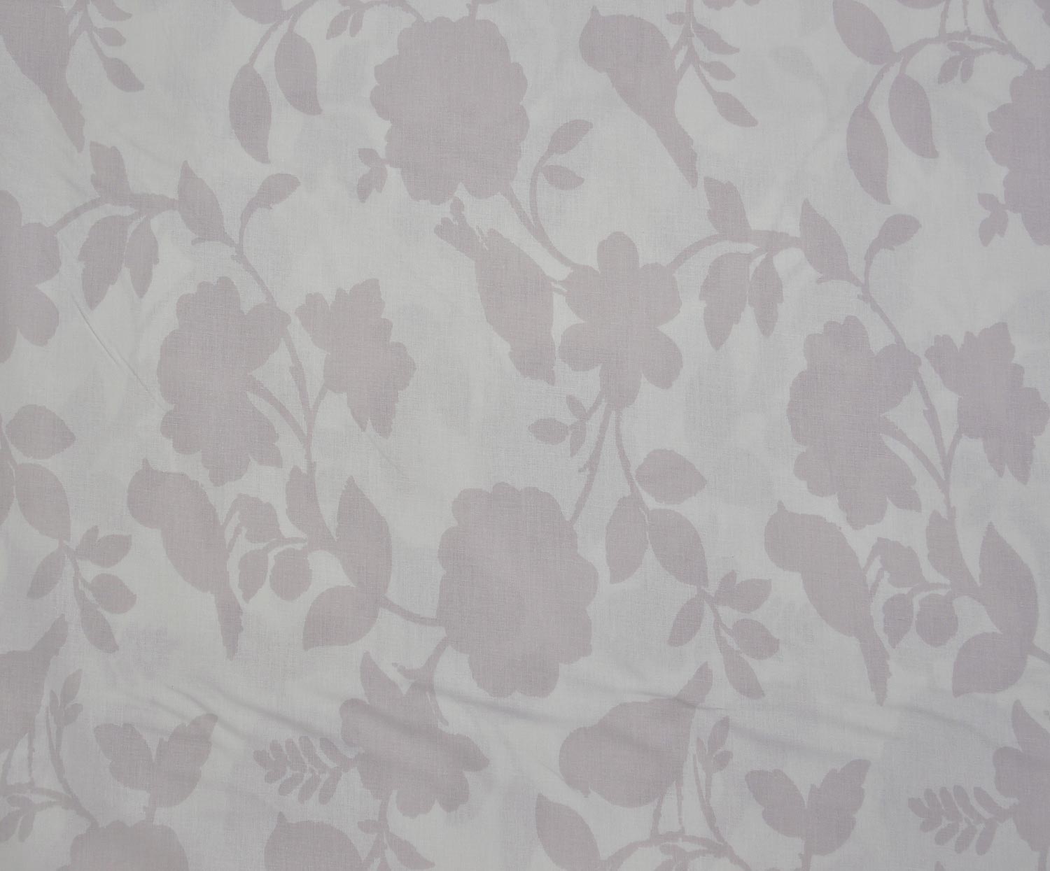 SOFT FLORAL DESENLİ POPLİN KUMAŞ - AÇIK LİLA