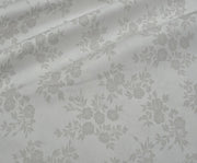 BOUQUET FLORAL PATTERN POPLIN FABRIC - GREY