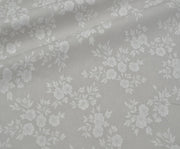 BOUQUET FLORAL PATTERN POPLIN FABRIC - GREY