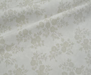 POPLIN FABRIC WITH BOUQUET FLOWER PATTERN - LIGHT BEIGE