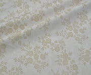 BOUQUET FLORAL POPLIN FABRIC - BEIGE