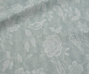 VINTAGE FLORAL POPLIN FABRIC - MINT