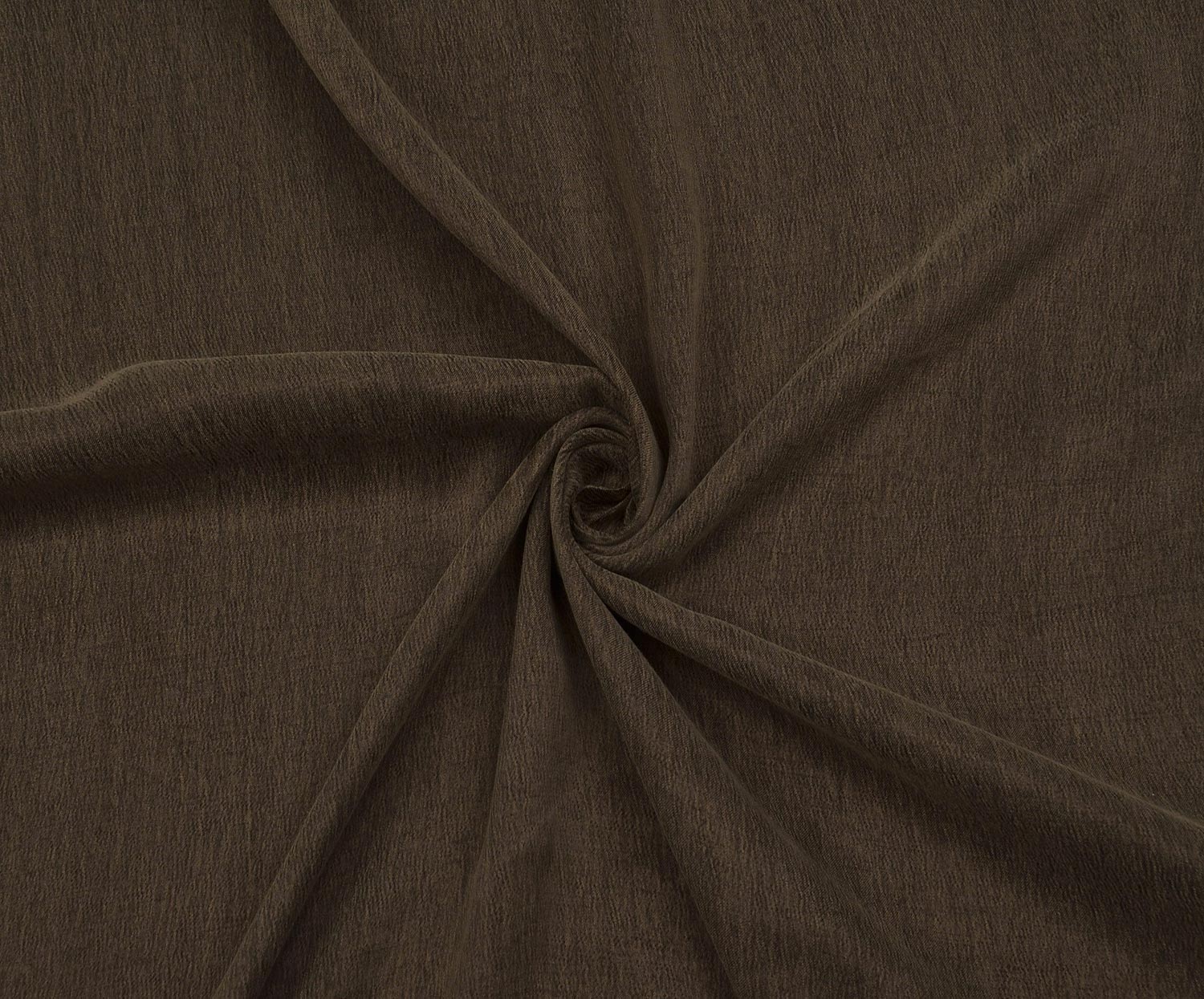 SILK CUPRA FABRIC - DARK BROWN