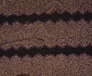 FABRIC WITH DENSE GLITTER PATTERN ON TULLE - PLUM