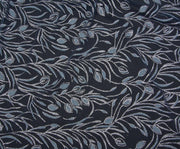 STONE-EMBROIDERED PATTERNED TULLE FABRIC - BLUE