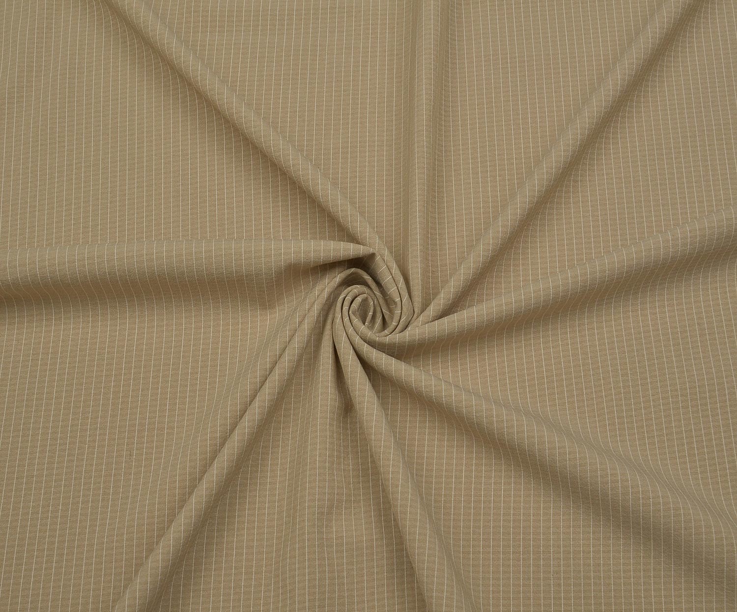 STRIPED DRESS SHIRT FABRIC - BEIGE