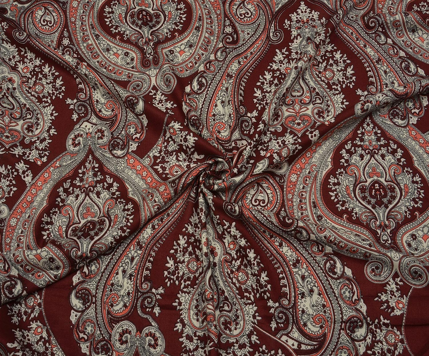 VİSKON KUMAŞ - BORDO