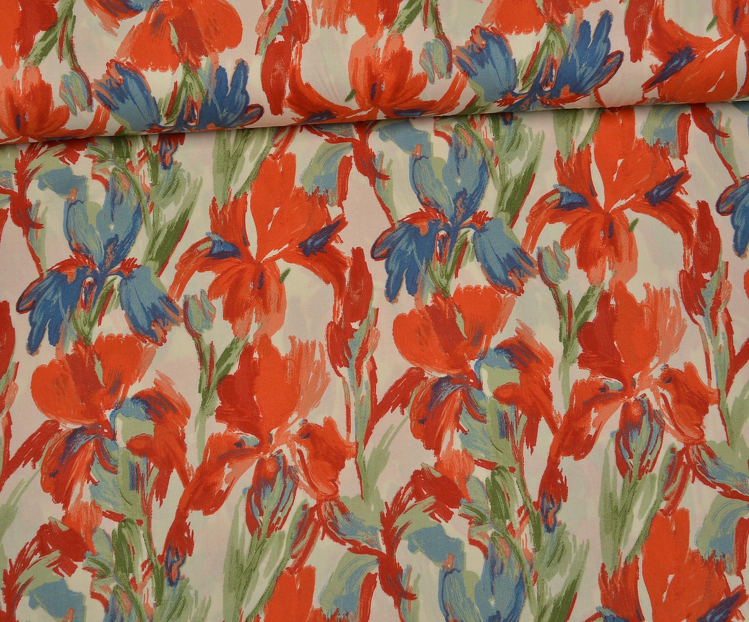 VISCOSE FABRIC - POMEGRANATE BLOSSOM