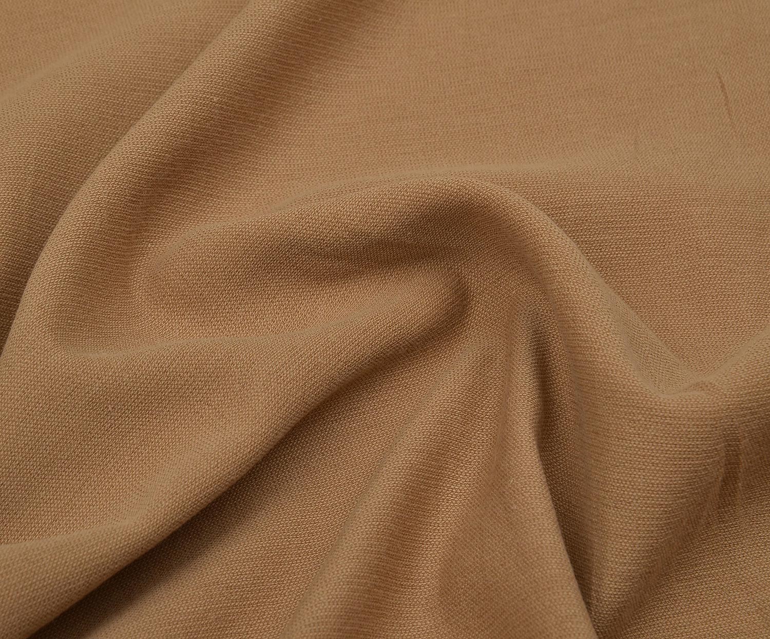 COTTON VISCOSE FABRIC - CAMEL