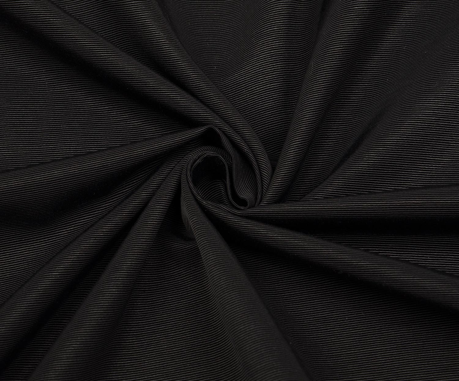 COTTON VISCOSE FABRIC - BLACK