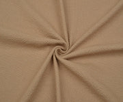 STRAW-TEXTURED COTTON FABRIC - BEIGE