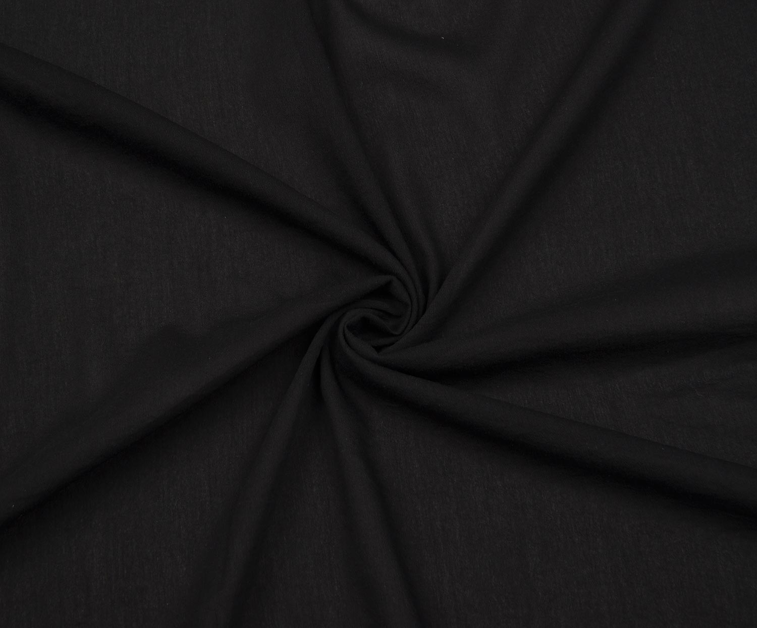 THIN COTTON VISCOSE FABRIC - BLACK
