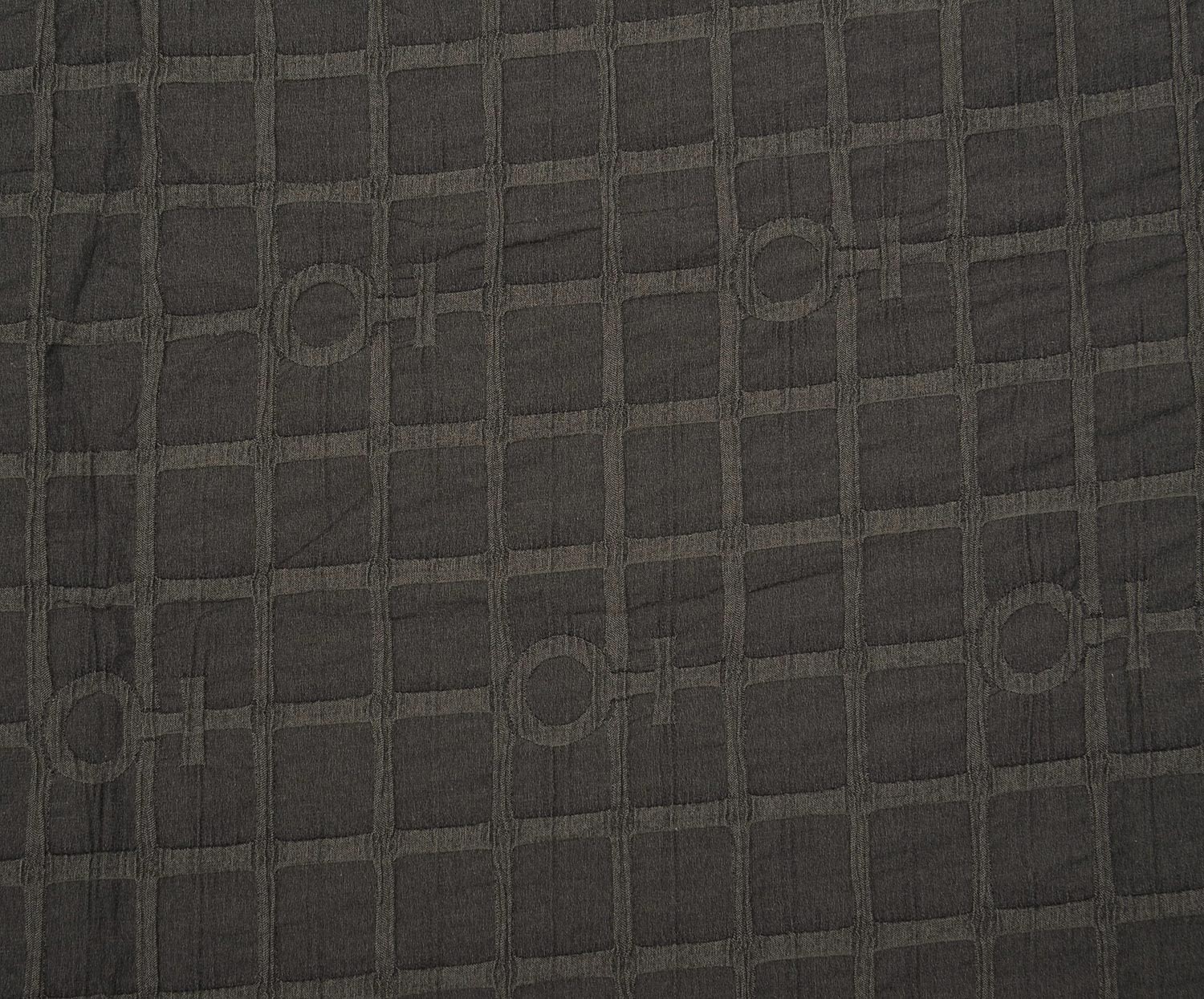 PATTERNED COTTON FABRIC - ANTHRACITE