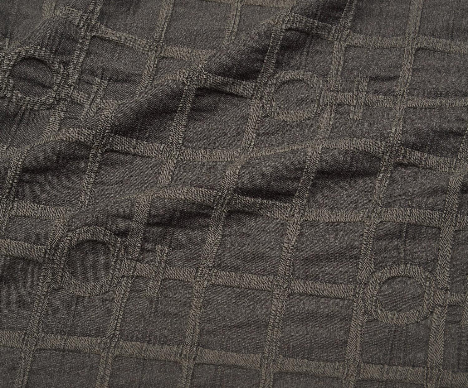 PATTERNED COTTON FABRIC - ANTHRACITE
