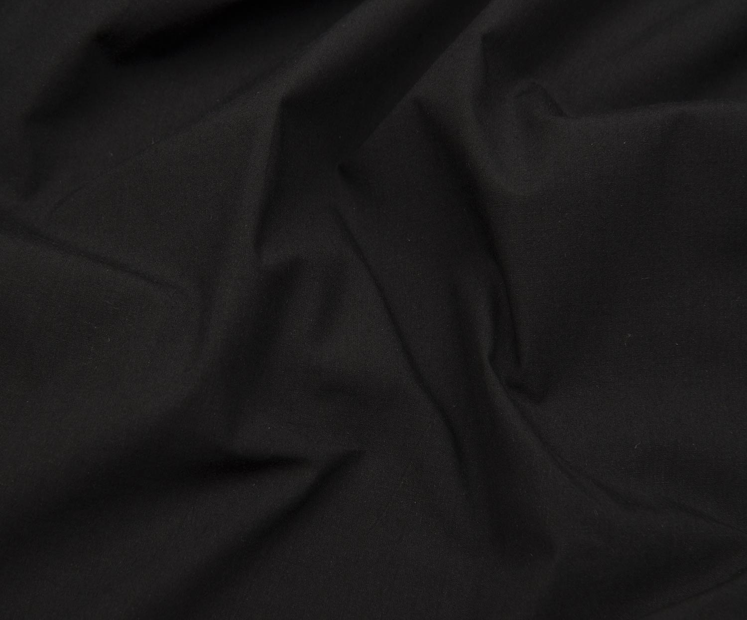 ORGANIC COTTON FABRIC - BLACK